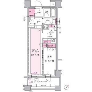 リビオ新宿御苑 3階 間取り図