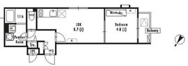 PASEO高田馬場Ⅳ (パセオ高田馬場Ⅳ) 201 間取り図