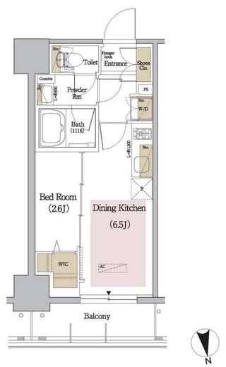 アーバネックス新御徒町 203 間取り図