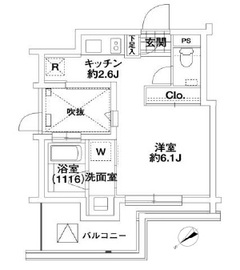 エルスタンザ代々木 209 間取り図