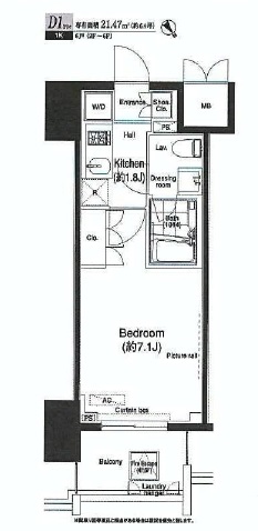 アーデン門前仲町 507 間取り図
