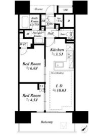 シティタワー駒沢大学ステーションコート 18階 間取り図
