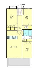 クレストシティレジデンス 6階 間取り図