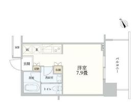 ブリリアタワー浜離宮 12階 間取り図