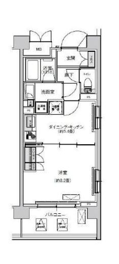 リージア経堂テラスガーデン 332 間取り図