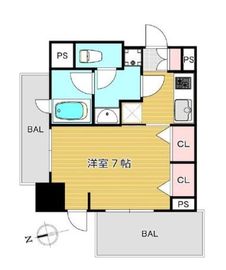 ピアース西馬込 4階 間取り図