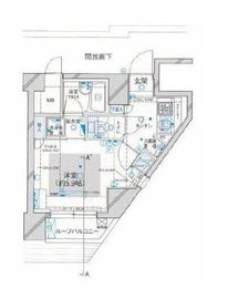 パレステュディオ白金高輪 12階 間取り図
