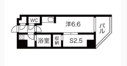 シーズンフラッツ蔵前清澄通り 404 間取り図