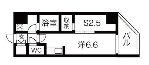 シーズンフラッツ蔵前清澄通り 902 間取り図