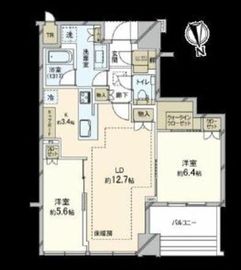 白金ザ・スカイ 7階 間取り図