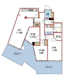 ライオンズプラザ初台グランフォート 1階 間取り図