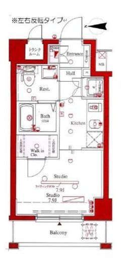 アーバイル三軒茶屋 2階 間取り図