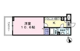 プリムヴェール四谷 202 間取り図