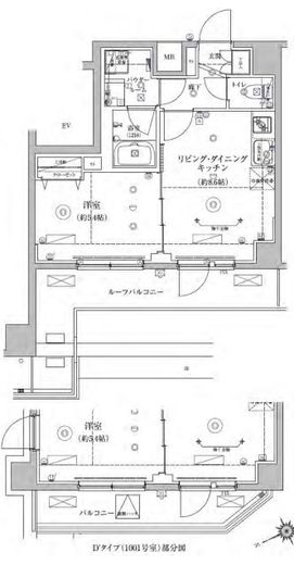 RELUXIA亀戸 (リルシア亀戸) 10階 間取り図