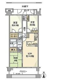 オーベル練馬センティア 3階 間取り図