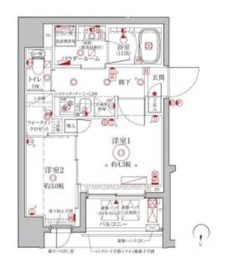 クレイシアIDZ台東竜泉 11階 間取り図