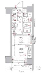 クレイシアIDZ台東竜泉 6階 間取り図