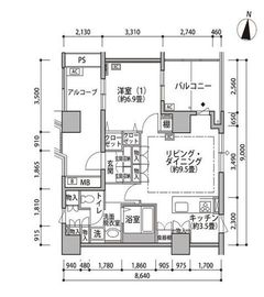 東雲キャナルコートCODAN 19-512 間取り図