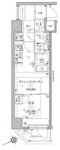 RELUXIA亀戸 (リルシア亀戸) 4階 間取り図