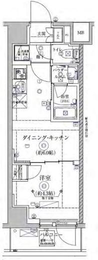 RELUXIA亀戸 (リルシア亀戸) 8階 間取り図