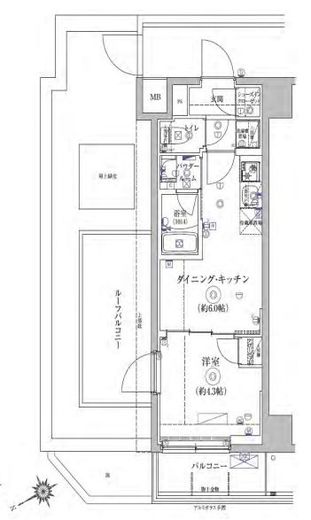 RELUXIA亀戸 (リルシア亀戸) 8階 間取り図