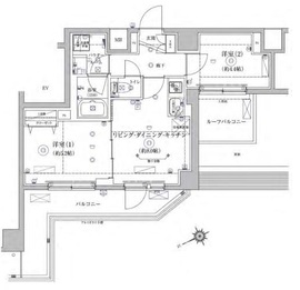RELUXIA亀戸 (リルシア亀戸) 9階 間取り図