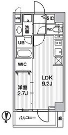 シーズンフラッツ押上テラス 607 間取り図