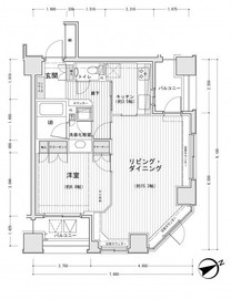 ドゥーエ銀座イースト2 802 間取り図