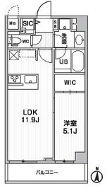 シーズンフラッツ押上テラス 204 間取り図