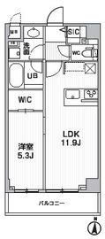 シーズンフラッツ押上テラス 602 間取り図
