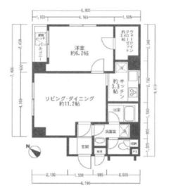ドマーニ人形町 4階 間取り図