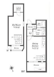 パセオ中目黒 3 間取り図