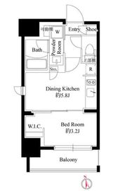 グランパセオ八丁堀Ⅱ 303 間取り図