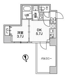 Weave Place Waseda Park (ウィーヴプレイス早稲田パーク) 204 間取り図
