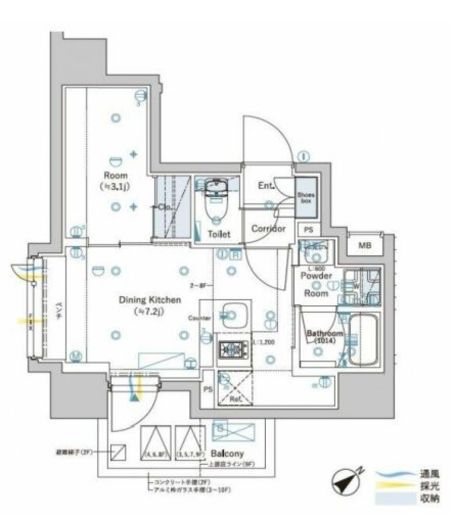 SYFORME WASEDA (シーフォルム早稲田) 6階 間取り図
