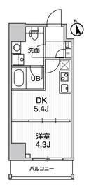 Weave Place Waseda Park (ウィーヴプレイス早稲田パーク) 602 間取り図