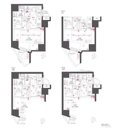 ZOOM渋谷笹塚Second 8階 間取り図