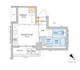 プラウドフラット墨田曳舟ディアージュ 210 間取り図