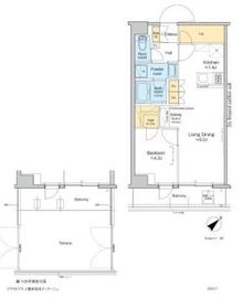 プラウドフラット墨田曳舟ディアージュ 207 間取り図