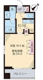ビイルーム横濱関内 201 間取り図