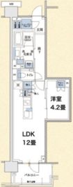 プラウド高田馬場 2階 間取り図