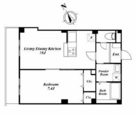 Ivory House Ebisu 2F1 間取り図