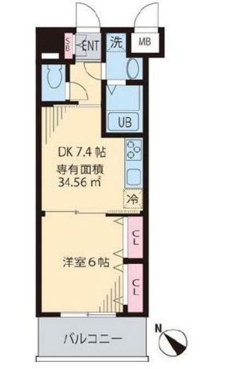 ルーチェ茗荷谷 306 間取り図
