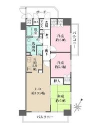 藤和シティホームズ大井町駅前 6階 間取り図