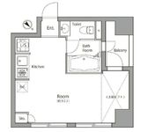 ローズハウス麻布十番 601 間取り図