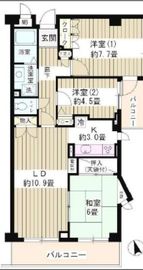 フラテ西荻窪 201 間取り図
