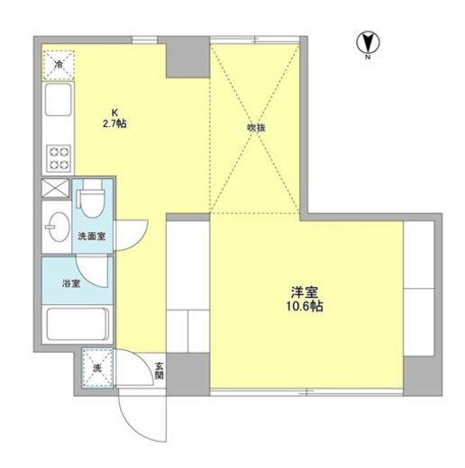 WELLTOWER (ウェルタワー) 303 間取り図