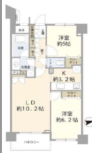 グローリオ中野新江古田 4階 間取り図