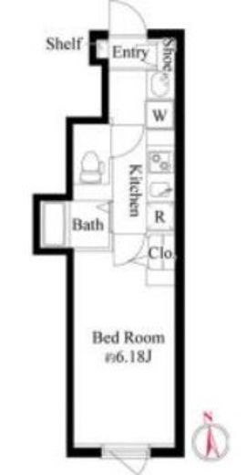 エルファーロ三軒茶屋Ⅱ 304 間取り図