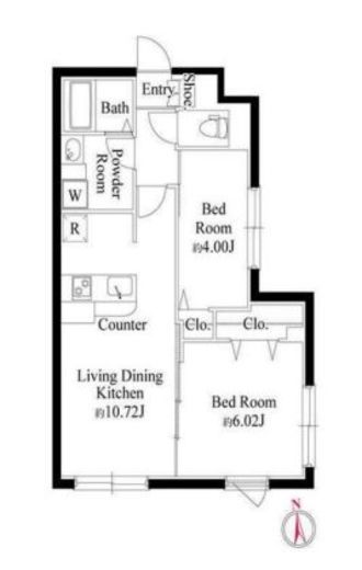 エルファーロ三軒茶屋Ⅱ 305 間取り図